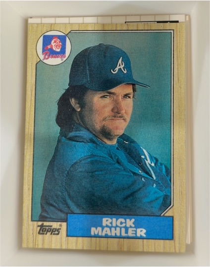 1987 Topps #242 Rick Mahler — front