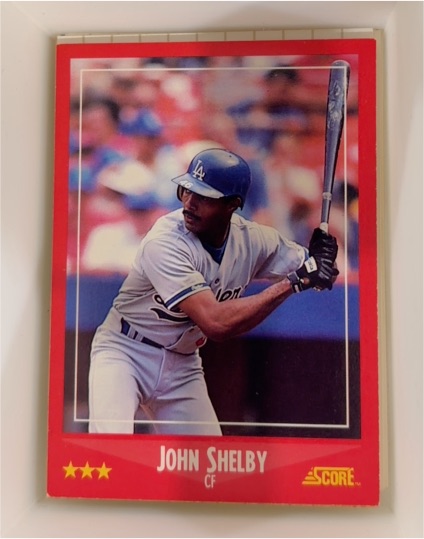 1988 Score #286 John Shelby — front