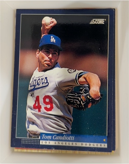 1994 Score #203 Tom Candiotti — front