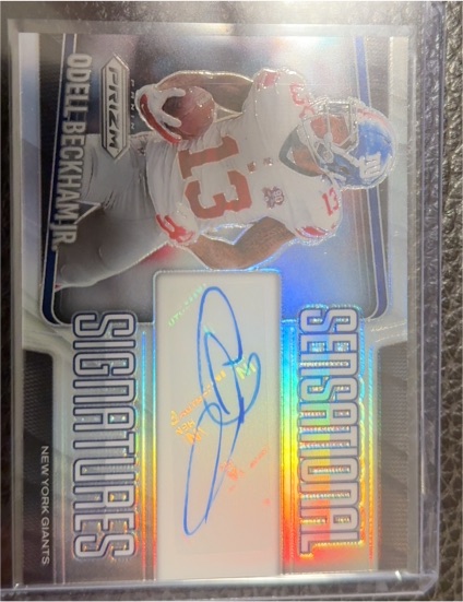 2025 Panini Prizm Sensational Signatures #SEN-RPL Odell Beckham Jr. — front