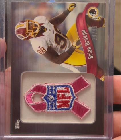 2013 Topps Ribbons Pink Redskins Logo Brian Orakpo #PR-BO — front