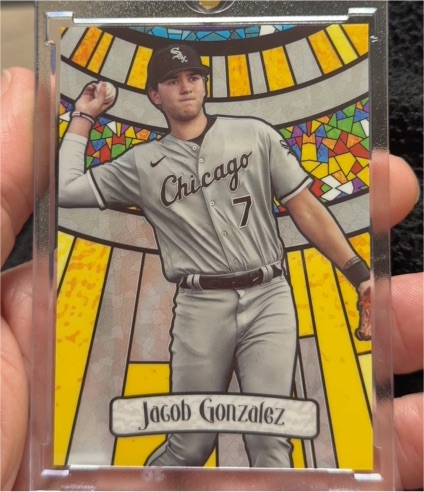 2023 Bowman Draft #BGA-8 Jacob Gonzalez Bowman Glass — front