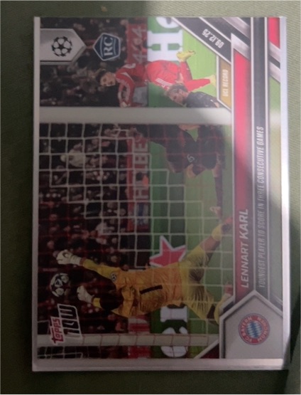 2025-26 Topps Now UCL #82 Lennart Karl — front