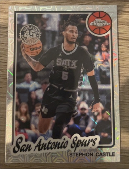 2025-26 Topps Chrome #TC-SC Stephon Castle — front