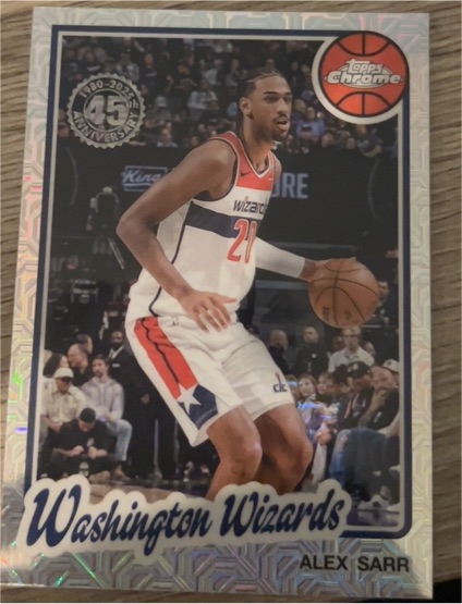 2025-26 Topps #TC-AR Alex Sarr 1980-81 Topps Chrome Basketball — front