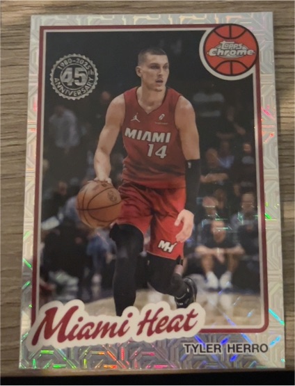 2025-26 Topps 1980-81 Topps Chrome #TC-THR Tyler Herro — front