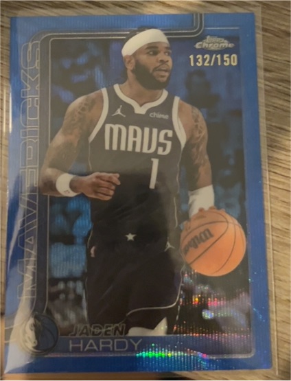 2025-26 Topps Chrome #132 Jaden Hardy — front