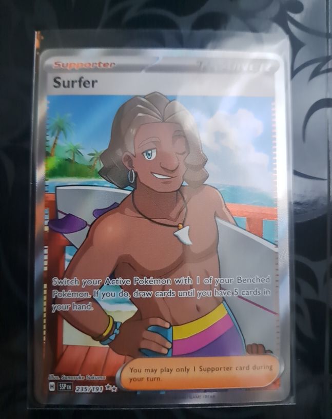 2023 Pokémon TCG SV08: Surging Sparks #235 Surfer — front