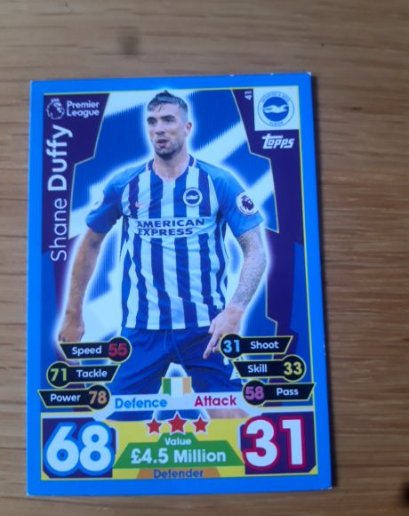 2017/2018 Topps Match Attax #41 Shane Duffy — front