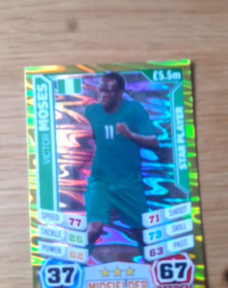 2014 Topps Match Attax #37 Victor Moses — front