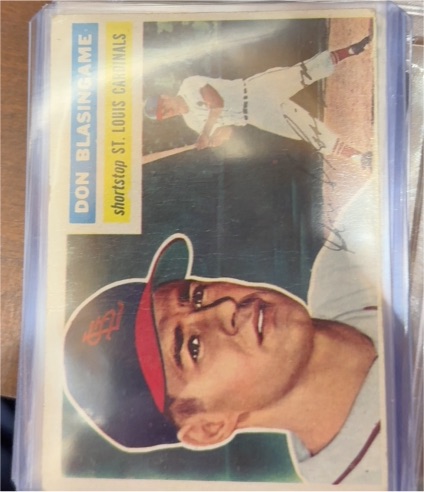 1956 Topps #309 Don Blasingame — front