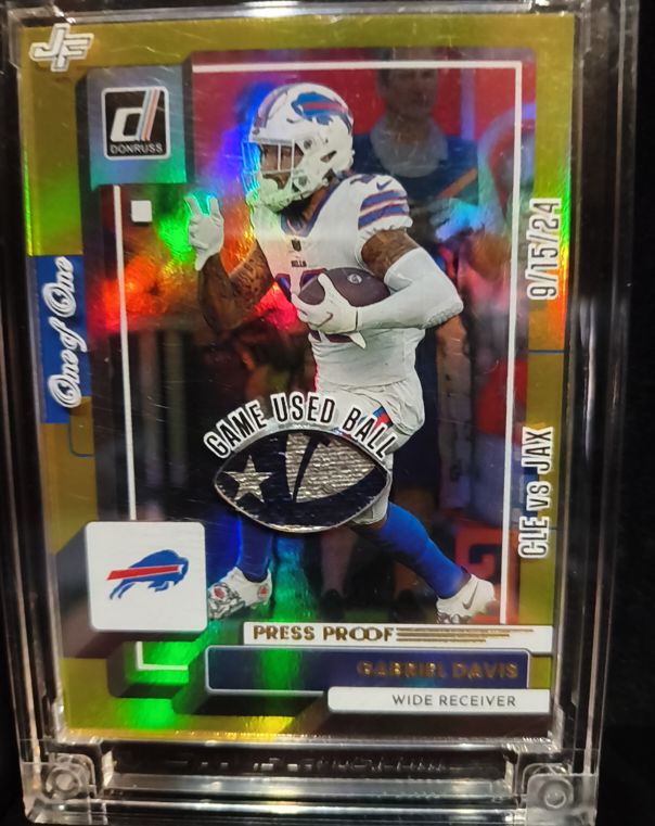 2022 Donruss Press Proof #9/15/24 Gabriel Davis — front