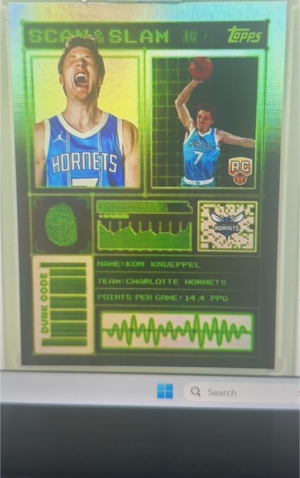2025 Topps Basketball Scan & Slam #SS-29 Kon Knueppel — front