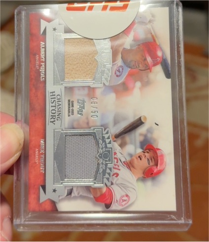 2011 Topps Allen & Ginter #AGR-APMT Albert Pujols / Mike Trout — front