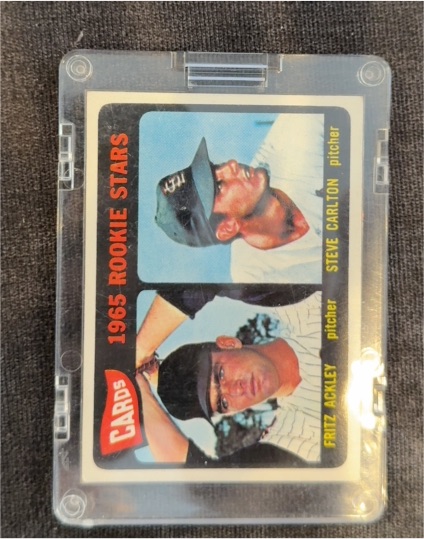 1965 Topps #477 Steve Carlton / Fritz Ackley — front