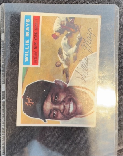 1956 Topps #130 Willie Mays — front
