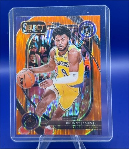 2024-25 Panini Select #290 Bronny James Jr. Courtside Rookie Card — front
