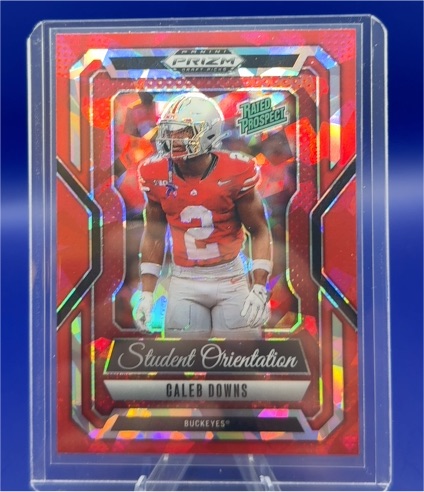 2025 Panini Prizm Draft Picks Student Orientation #1 Caleb Downs — front