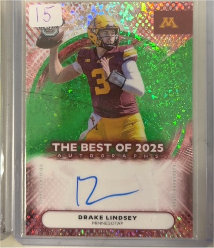 2025 Bowman Best U #BOA-DLI Drake Lindsey — front
