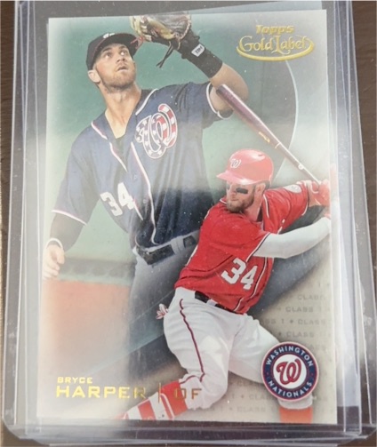 2016 Topps Gold Label #34 Bryce Harper — front