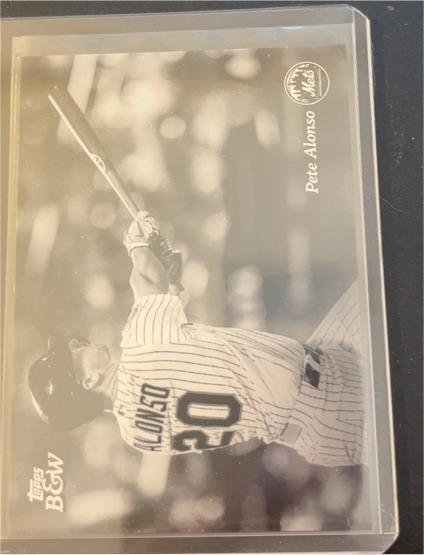 2023 Topps Black & White #30 Pete Alonso — front