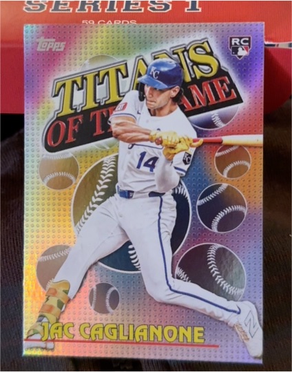 2026 Topps Series 1 #TOG-12 Jac Caglianone Titans of the Game — front