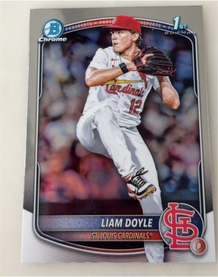 2025 Bowman Draft Chrome #BDC-12 Liam Doyle — front