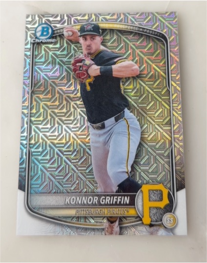 2025 Bowman Draft Chrome #BDC-102 Konnor Griffin — front