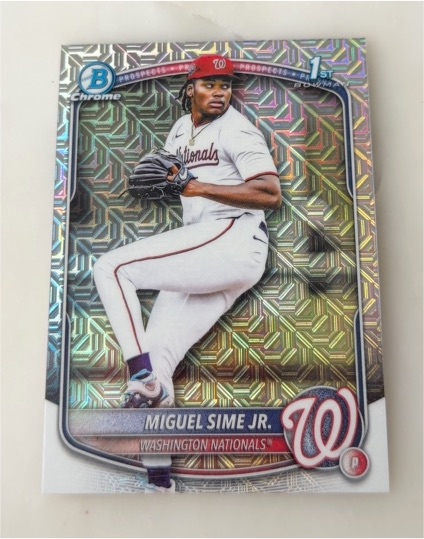 2025 Bowman Chrome Draft #BDC-181 Miguel Sime Jr. — front
