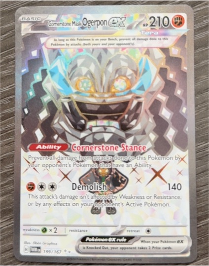 2024 Pokémon TCG Twilight Masquerade #199 Cornerstone Mask Ogerpon ex — front