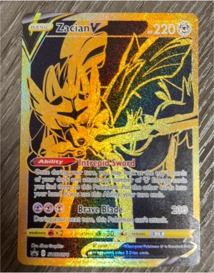 2020 Pokémon Sword & Shield #SWSH076 Zacian V — front