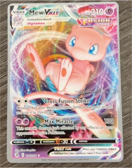 2023 Pokémon Fusion Strike #114 Mew VMAX — front