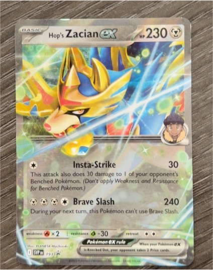 2023 Pokémon TCG SVP193 Hop's Zacian ex — front
