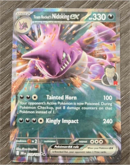2023 Pokémon TCG Scarlet & Violet Destined Rivals #119 Team Rocket's Nidoking ex — front