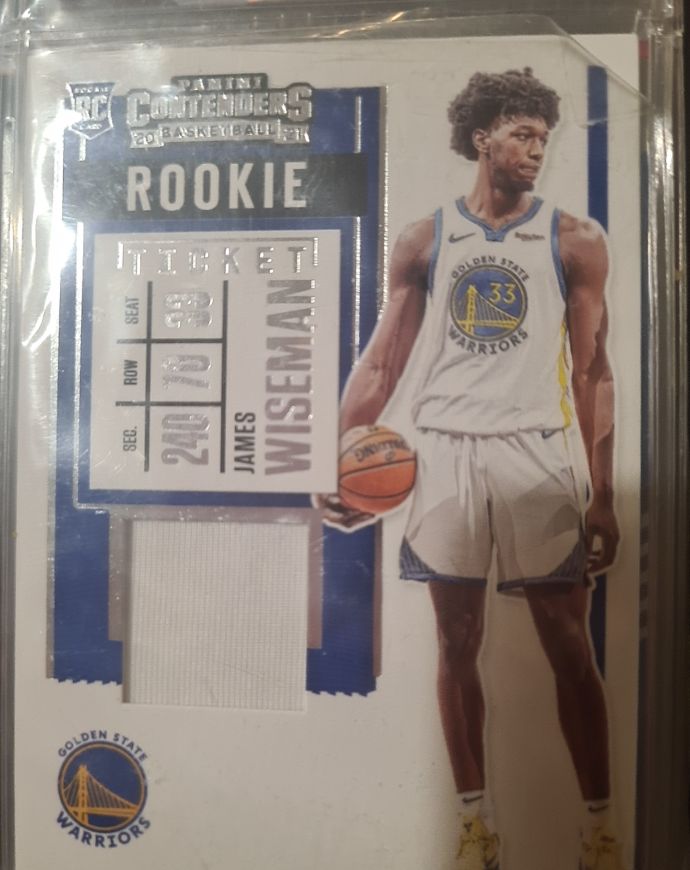 2020-21 Panini Contenders Rookie Ticket #240 James Wiseman — front