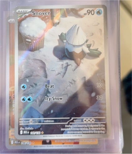 2025 Pokemon ME01: Mega Evolution #140 Snover — front