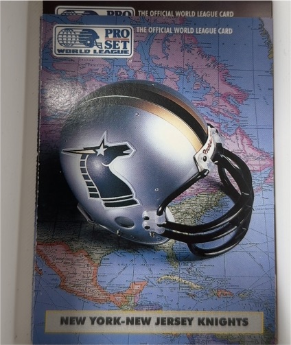 1991 Pro Set World League #6 New York-New Jersey Knights — front