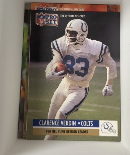 1991 Pro Set #16 Clarence Verdin — front
