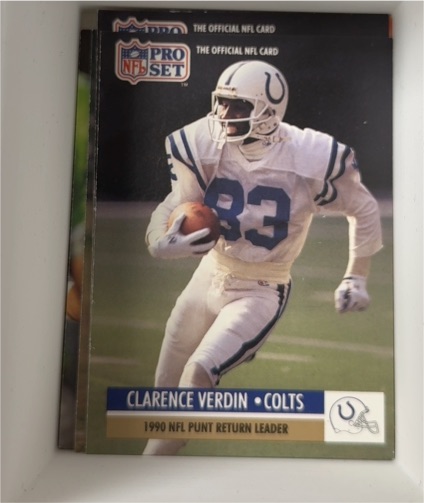 1991 Pro Set #16 Clarence Verdin — front