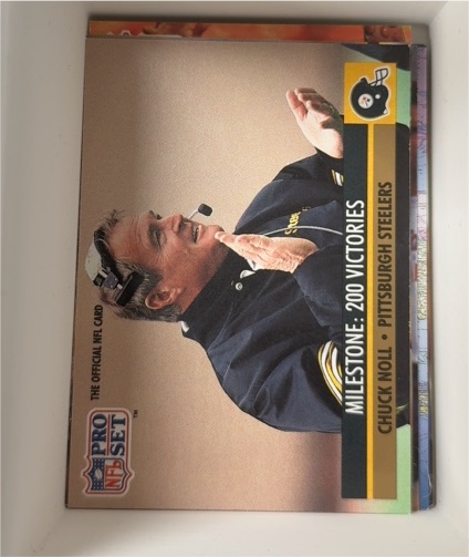 1991 Pro Set #23 Chuck Noll Pittsburgh Steelers — front