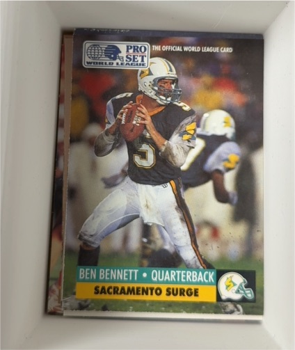 1991 Pro Set World League #28 Ben Bennett — front