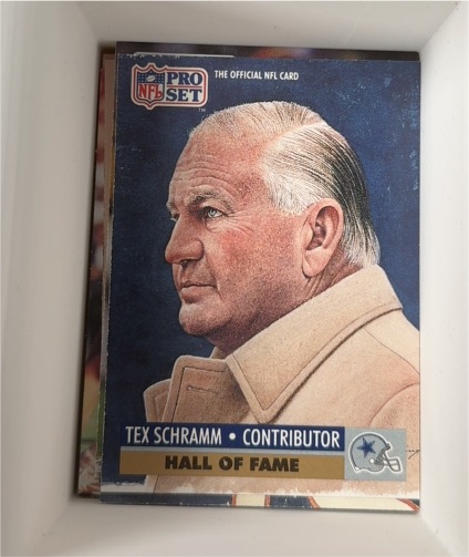 1991 Pro Set #30 Tex Schramm — front