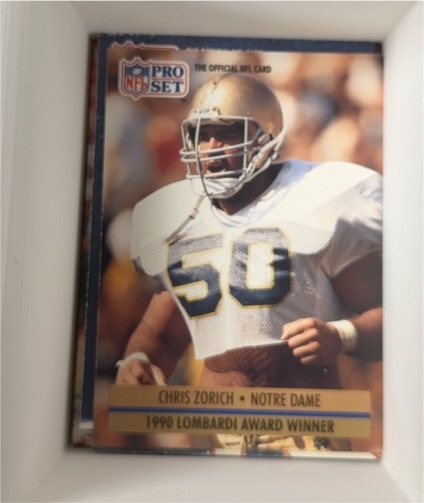 1991 Pro Set #33 Chris Zorich — front