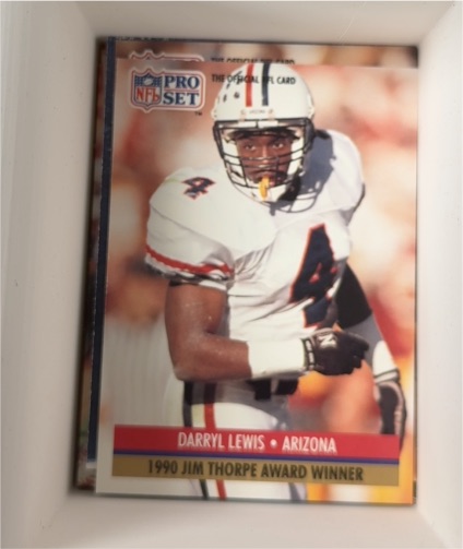 1991 Pro Set #34 Darryl Lewis — front