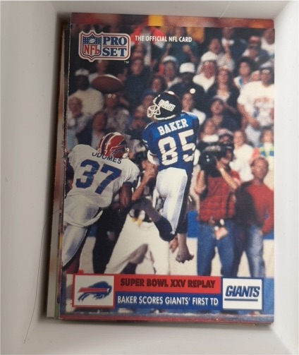 1991 Pro Set #49 Stephen Baker Super Bowl XXV Replay — front