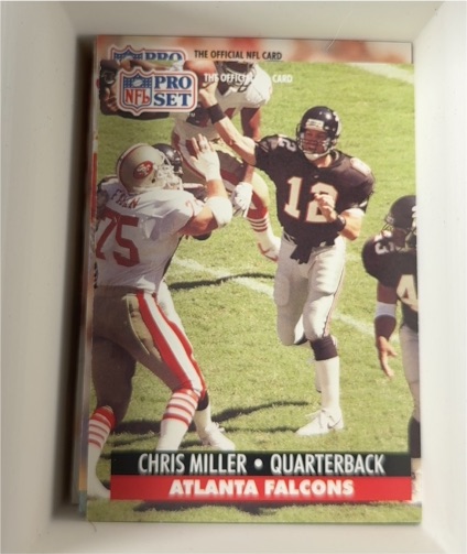 1991 Pro Set #97 Chris Miller — front