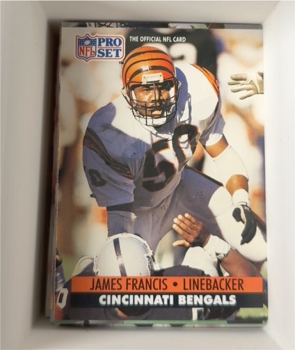 1991 Pro Set #112 James Francis — front