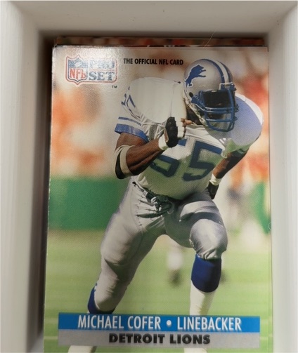 1991 Pro Set #55 Michael Cofer — front