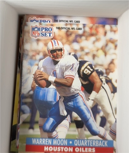 1991 Pro Set #476 Warren Moon — front