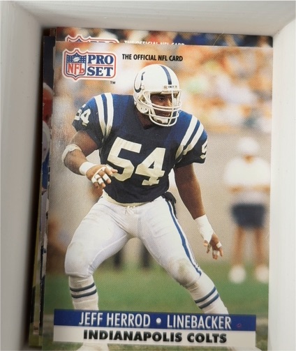 1991 Pro Set #54 Jeff Herrod — front